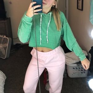 cropped hoodie